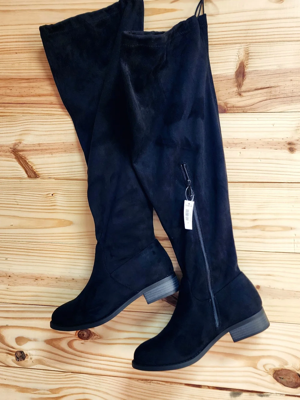 torrid Black Suede Over-the-Knee Boots Size 7